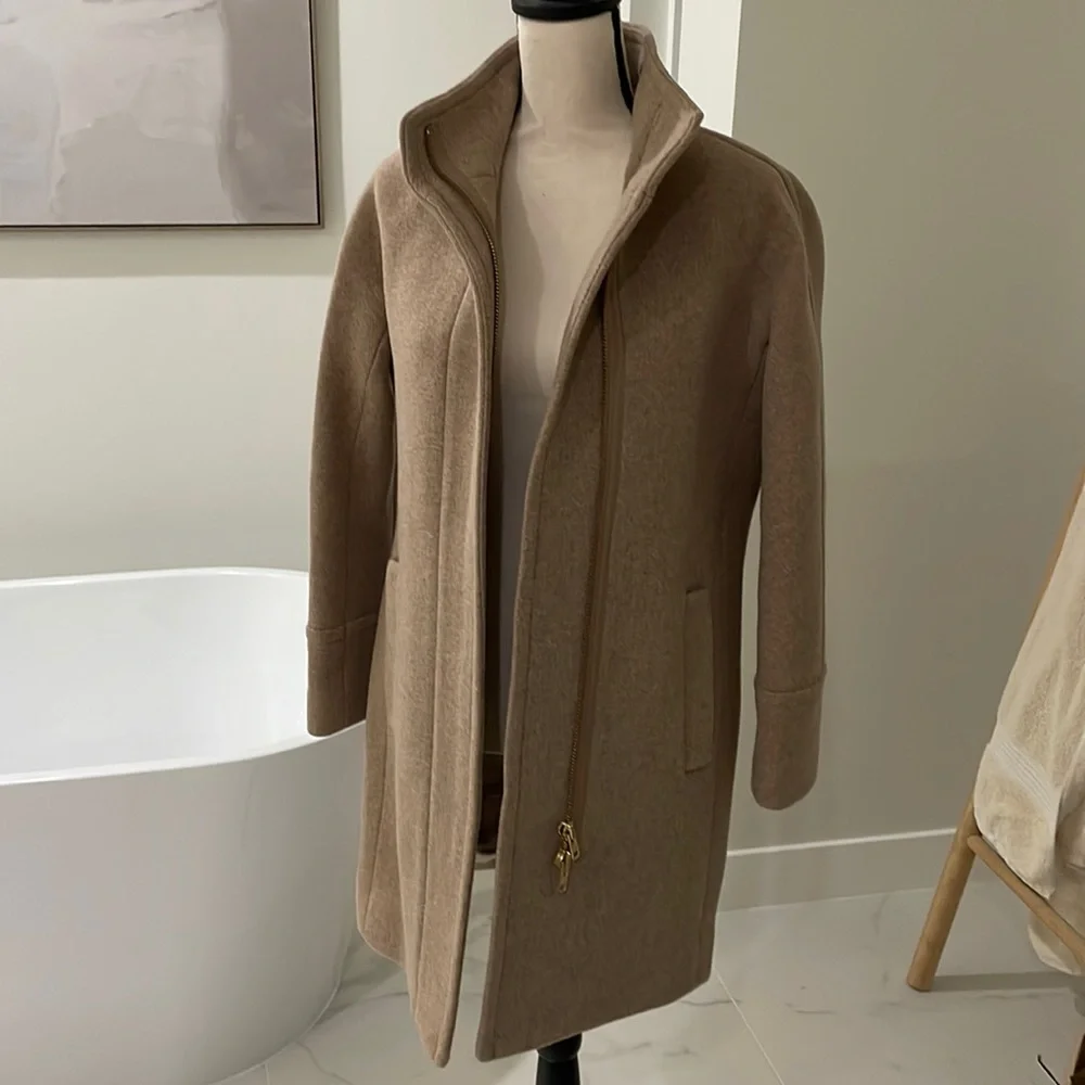 Practically new Jcrew beige coat - Picture 2 of 6